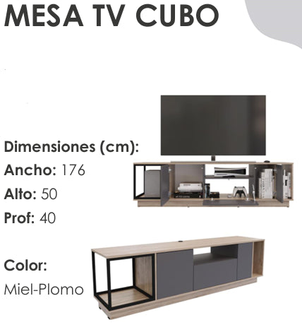 Mesa TV Cubo.