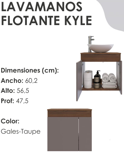 Lavamanos Flotante KYLE.
