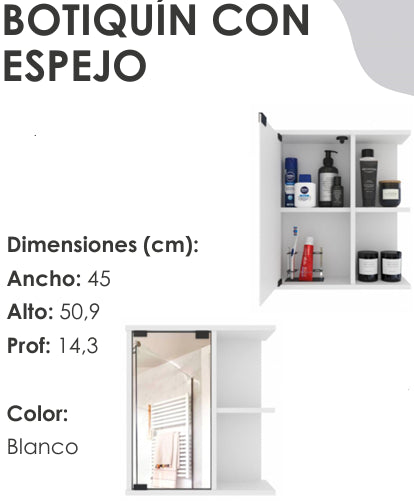 Botiquín con Espejo.