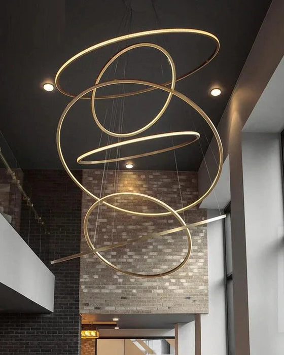 Falling Rings Chandelier