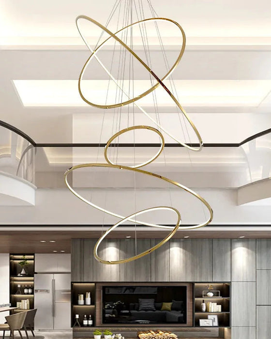 Falling Rings Chandelier