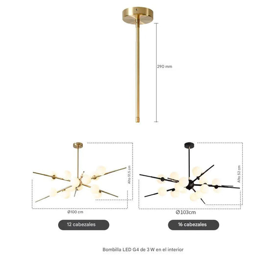 Lámpara Colgante Estrella de Perla