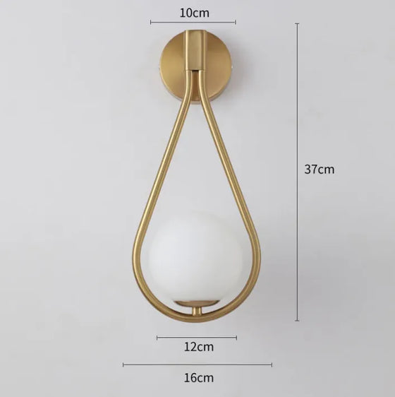 Drop Glass Wall Lamp