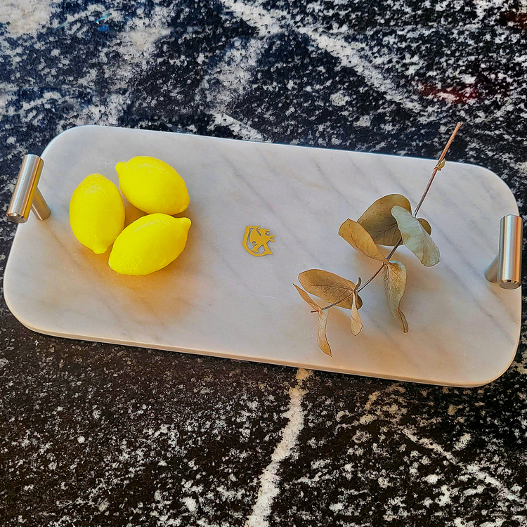 Bandeja Mármol Fogo - bandeja de mármol artesanal para servir o decorar | Casa Fogo México