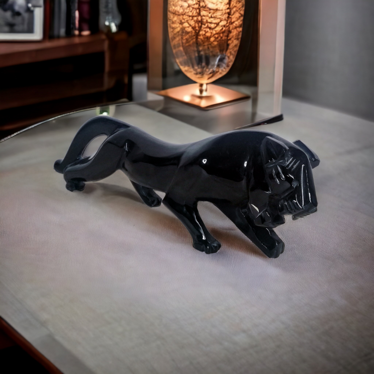 Escultura Pantera - escultura decorativa de pantera, pieza statement | Casa Fogo México