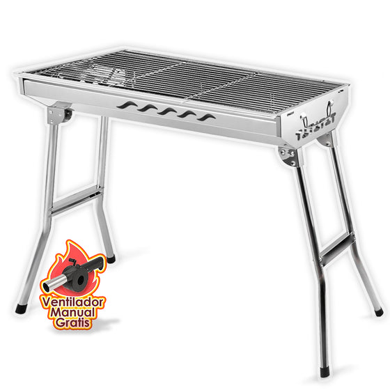 Asador Portátil Acero Inoxidable