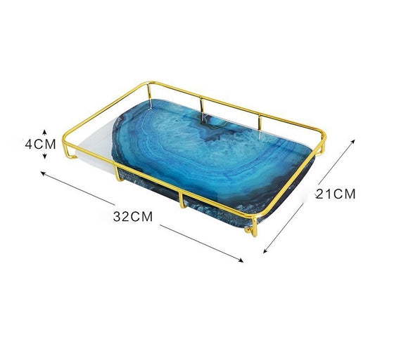 Bandeja Profunda textura Mármol