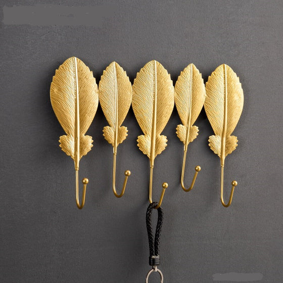 Golden Leaves Coat Rack