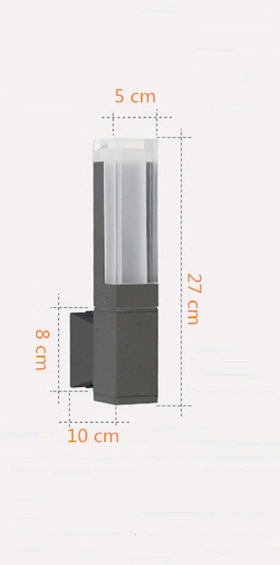 Lámpara para Exterior Cubo