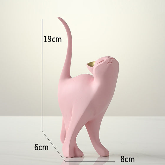 Pink Cat Figure