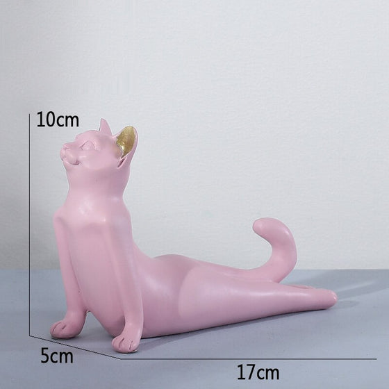 Pink Cat Figure