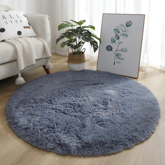 Alfombra de Felpa Circular