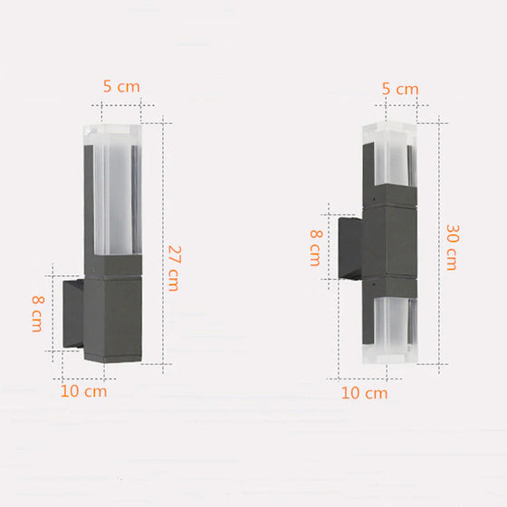 Lámpara para Exterior Cubo