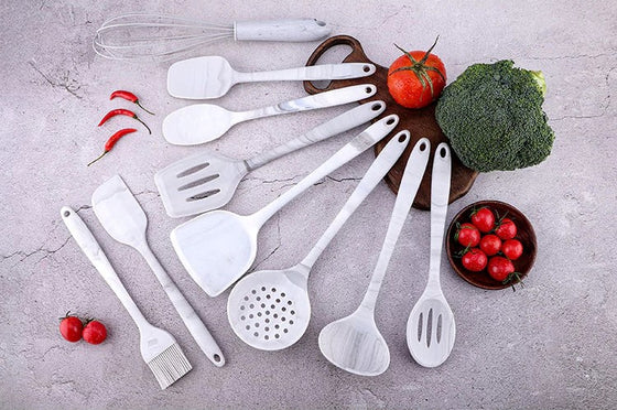 Marble Style Silicone Utensil Set