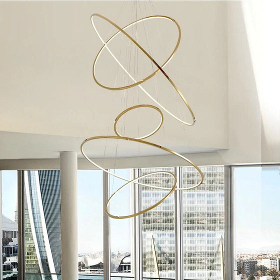Falling Rings Chandelier