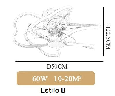 Ventilador de Techo Flor