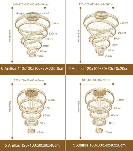 Diamond Ring Chandelier