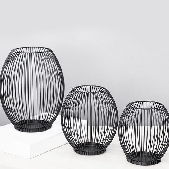 Set 3 Cage Vases