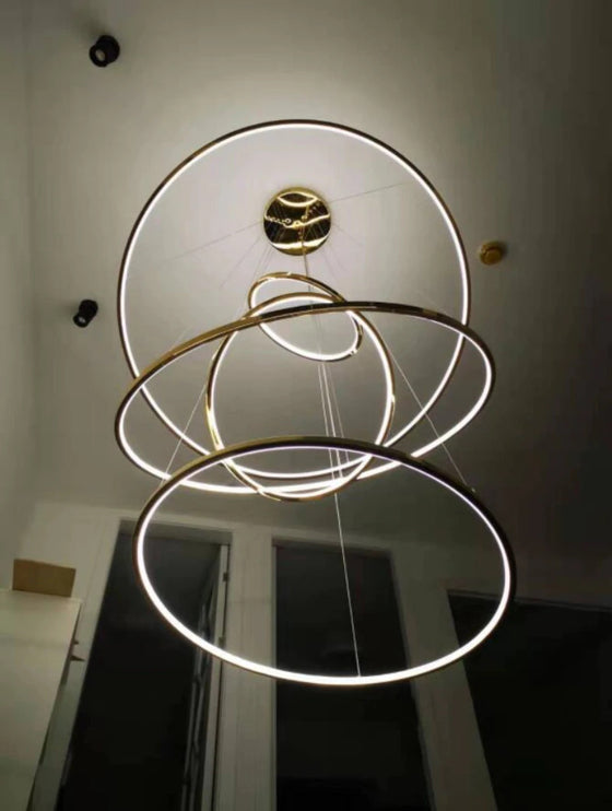 Falling Rings Chandelier