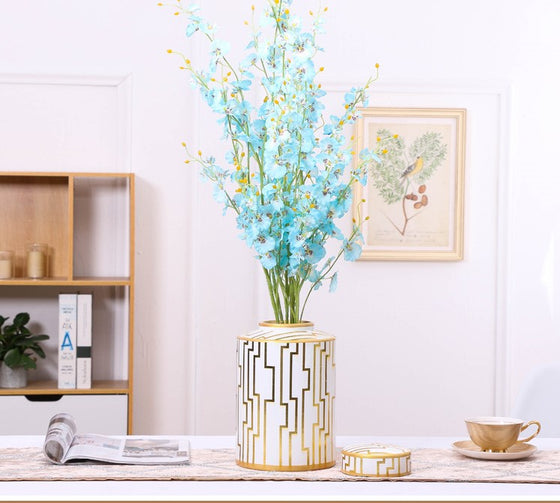Greca Golden Vase