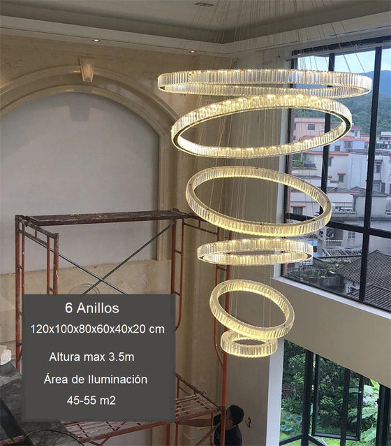 Diamond Ring Chandelier