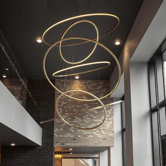 Falling Rings Chandelier