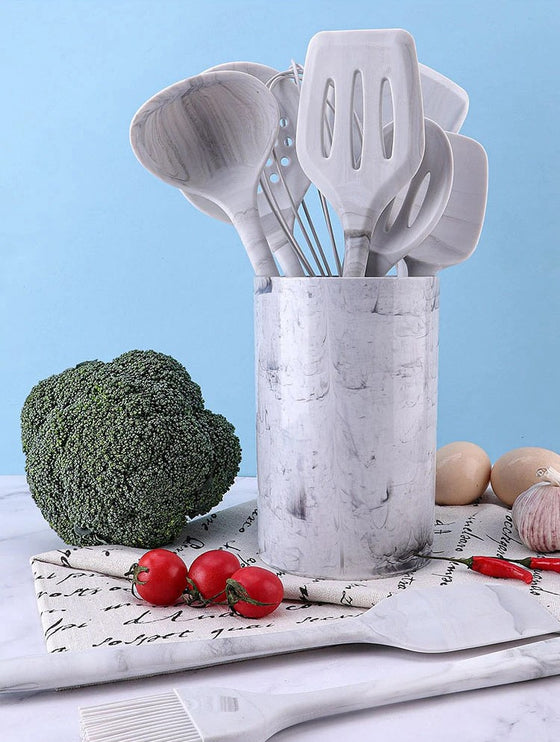 Marble Style Silicone Utensil Set