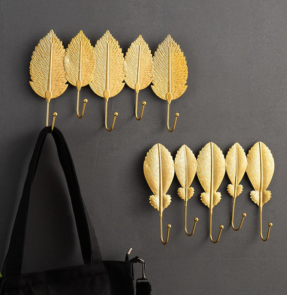 Golden Leaves Coat Rack