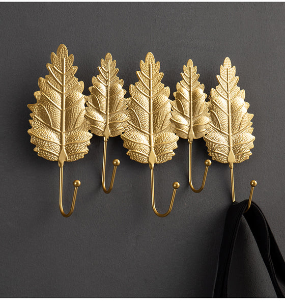 Golden Leaves Coat Rack