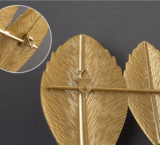 Golden Leaves Coat Rack