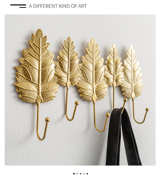 Golden Leaves Coat Rack