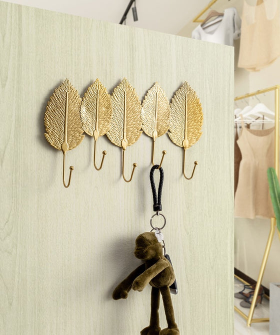 Golden Leaves Coat Rack