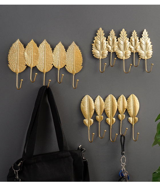 Golden Leaves Coat Rack