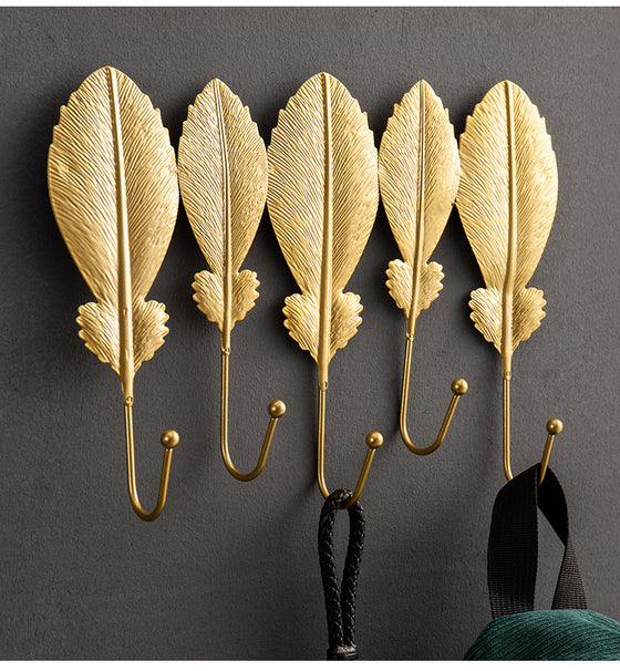 Golden Leaves Coat Rack