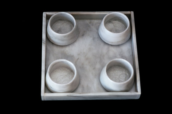 Set Vasos Mezcaleros de Mármol