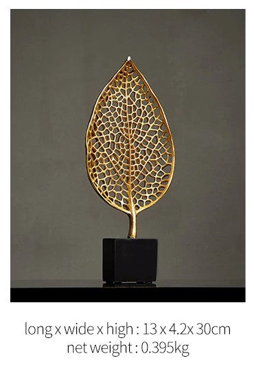 Golden Leaf Sculpture