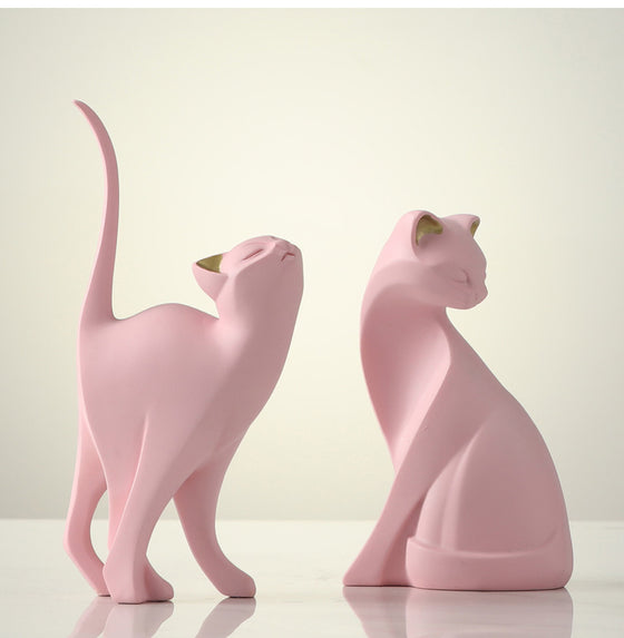 Pink Cat Figure