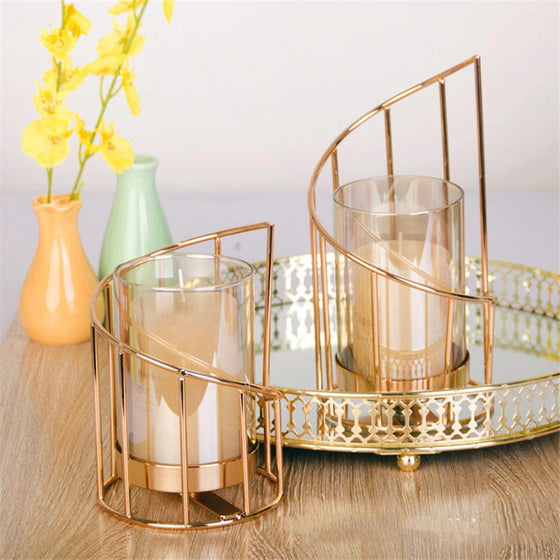 Golden Snail Candle Holder