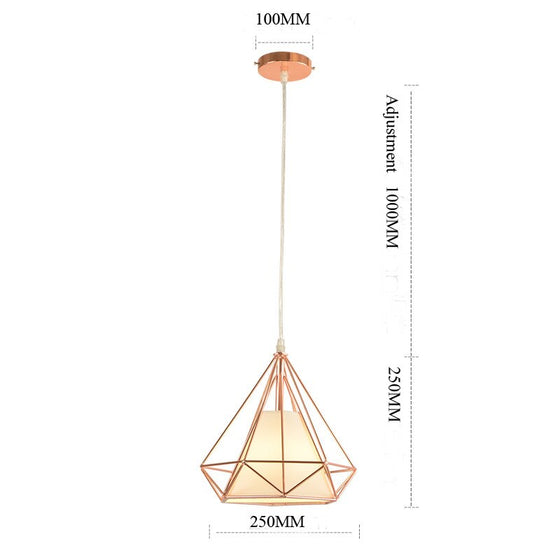 Städtische geometrische Pendelleuchte