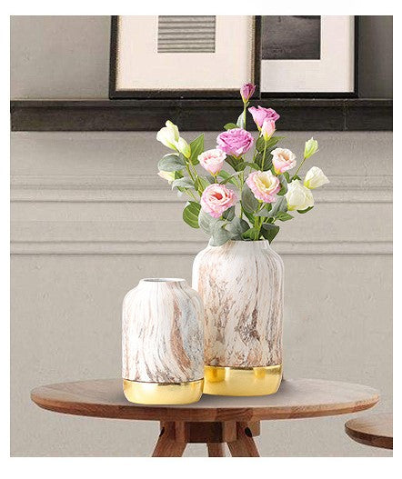 Marble & Metal Vases