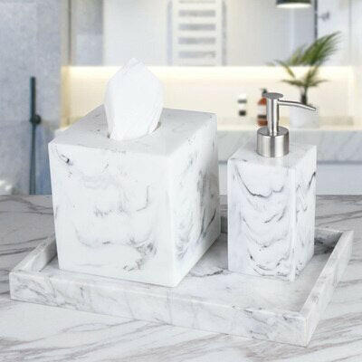 Kit para Baño estilo Mármol.