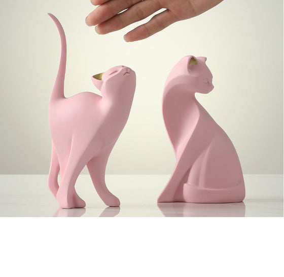 Pink Cat Figure