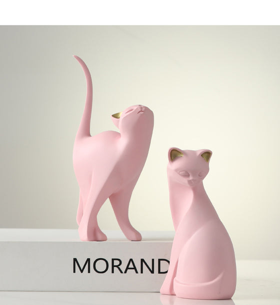 Pink Cat Figure