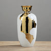 Vasen Weiß &amp; Gold Glatt