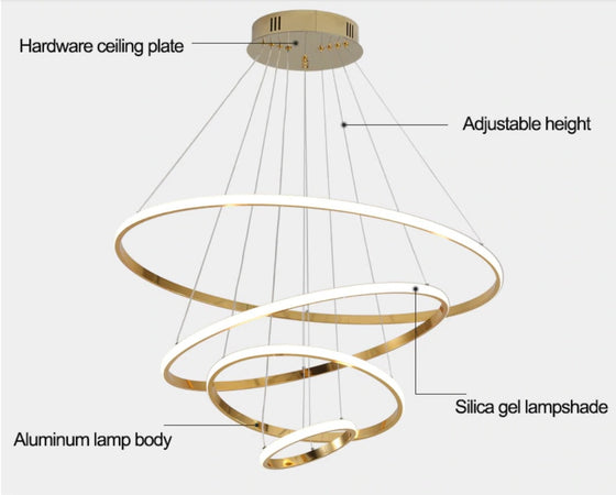 Lámpara Colgante Rings