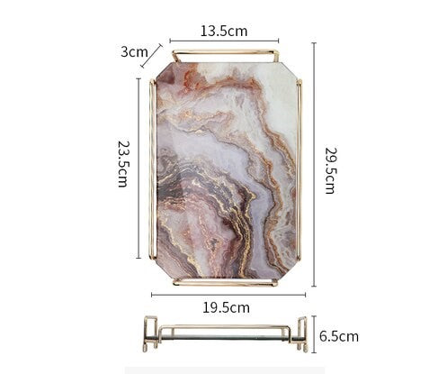 Tablett aus Terra-Glas