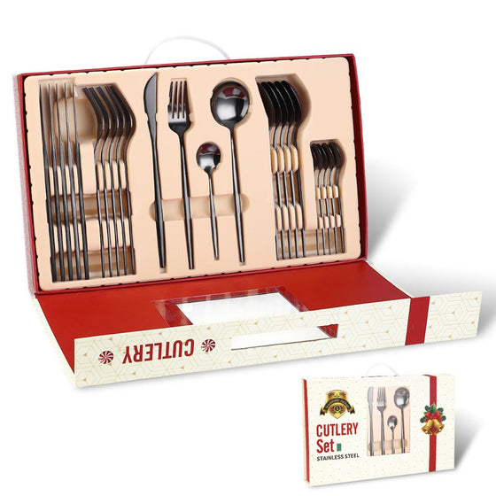 Set cubiertos 24 pzs