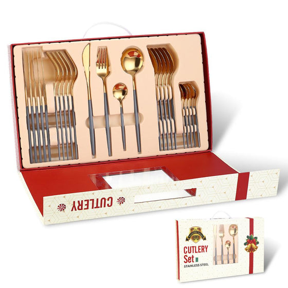 Set cubiertos 24 pzs