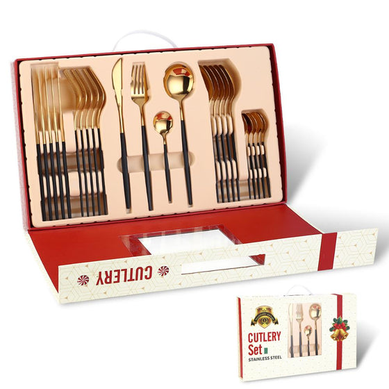Set cubiertos 24 pzs