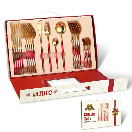 Set cubiertos 24 pzs